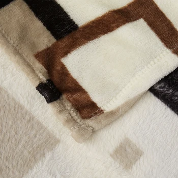 Colcha cobertor 200x230cm de Alta Densidade Super Flanela Macia Manta para o sofá/Cama/Carro Portátil Xadrez