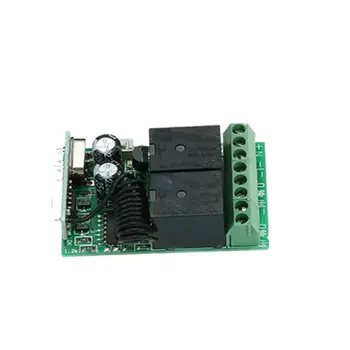Controle Remoto sem fio Interruptor de RF 433Mhz AC 220V 2 CANAIS de Retransmissão de Módulo Receptor e de Aprendizagem de Código Transmissor de Controle Remoto