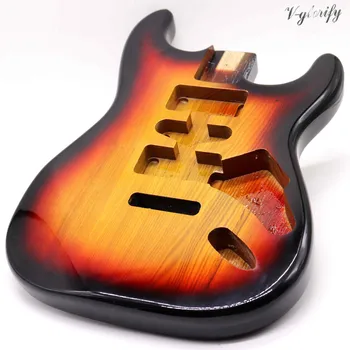 Cor sunburst ST guitarra elétrica de corpo ashwood corpo de guitarra acessórios de guitarra do corpo do tambor de boa qualidade