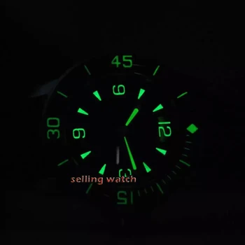 Corgeut 45mm projeto de esporte relógio de luxo da marca top miyota 8215 NH35 movimento mecânico Fluxo de mãos Automático Vintage homens do relógio