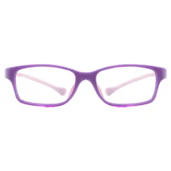 Crianças Coloridos Retangular De Borracha, Óculos De Menina Menino Leve Óculos Da Moda Para A Prescrição De Lentes De Miopia