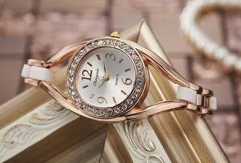 Cristal Pulseira de Mulheres Relógios Elegante original Moda Casual montre femme Relógio de Pulso de Quartzo Mulheres Relógio Feminino reloj mujer Presente