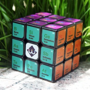 Cubo mágico Magnetique UV Impressão de Química Ferramenta de Aprendizagem de Quebra-cabeça Cubo de Velocidade, Cubos de Brinquedos Educativos Neo Cube Apaziguador do Stress Brinquedos