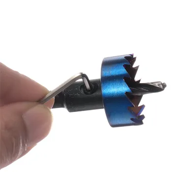 DANIU 5Pcs 16-30mm HSS Azul Na sem Revestimento de Dente de Serra de orifícios Cortador de Broca Conjunto de Folha de Metal, de Madeira Kit de ferramentas