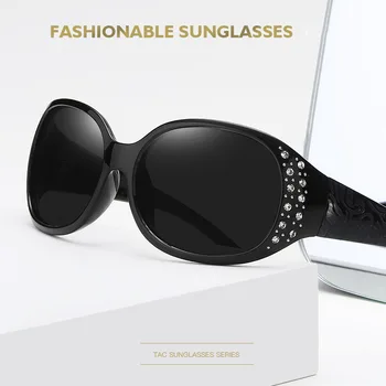 DANKEYISI Óculos de sol Polarizados Mulheres Senhora Elegante de pedra de Strass de Viagens, Óculos de sol Óculos de Sol Feminino Condução Óculos, Oculos De Sol