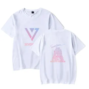 DEZESSETE kpop Verão Cool T-shirt dos Homens/Mulheres de Manga Curta de Moda de Impressão camiseta DEZESSETE Casual camisetas Roupas de Streetwear