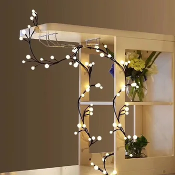 DIY Forma Flexível de 2,5 M 60LED Árvore de Vime ramos luz da corda led Exterior Luzes de Fadas Para a Festa de Natal, Decoração de Casamento