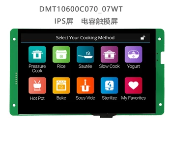 DMT10600C070_07W DMT10600C070_07WN/T de 7 polegadas DWIN porta serial do HD, tela IPS RTC tela de toque do leitor de música
