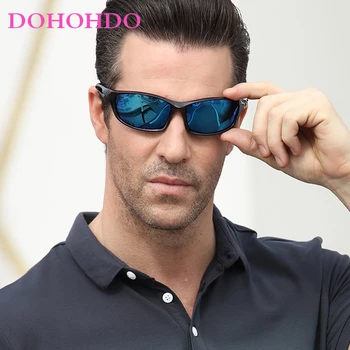 DOHOHDO Moda Óculos Polarizados Homens Mulheres Pesca Óculos de Desporto de Condução Sol Glasse Espelho Gafas De Sol UV400 de Alta Qualidade