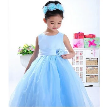 DOZ318 novo estilo da menina do bebê do verão princesa bem batismo festa de criança traje de roupas infantis para meninas de aniversário vestidos de 2019