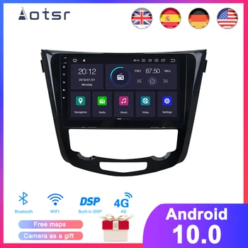 DSP Android De 10 Carro GPS de Navegação de DVD Player Para Nissan X-Trail/Qashqai 2013-2018 Auto Rádio Leitor Multimédia auto-rádio Gravador