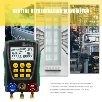 DY517 Medidor de Pressão de Refrigeração Digital de Pressão de Vácuo do Distribuidor do Testador de Refrigerante Medidor de Temperatura do Testador de 0 Kpa~6000 Kpa