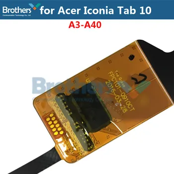 Da tabuleta da Tela de Toque Para Acer Iconia Tab 10 A3-A40 B3-A40 Touch Digitalizador Vidro Frontal com Moldura de 10.1