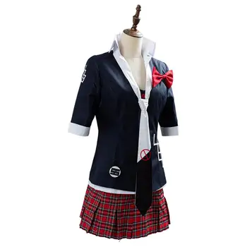 Danganronpa Cosplay Junko Enoshima Cosplay Anime Japonês Traje por Custom-made conjunto completo de uniforme escolar para a festa