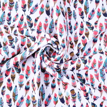 David acessórios 50*145 cm escamas de Peixe de flor do arco-íris roupa de Banho de tecido para Tecido Crianças têxteis lar para a Costura,c4911