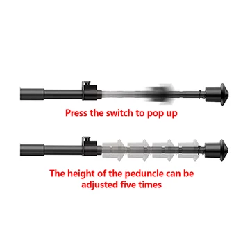 De 6 a 9 Polegadas Tri-Rail Bipé Montagem do Conector do Adaptador De Rifle de Airsoft Sniper MB01/L96 20mm weaver picatinny Acessórios de Caça Caza