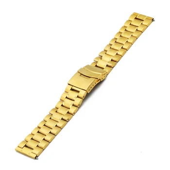 De Aço inoxidável Relógio Banda 16mm 18mm 20mm 22mm 24mm para Orientar Fecho de Segurança Alça de Cinto de Laço Bracelete Preto Rosa de Ouro Prata