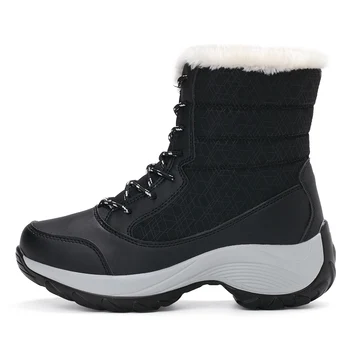 De alta-top de Inverno de Peles de Escalada, Caminhadas Botas de Mulheres de Grande Tamanho Respirável Quente Sapatos de Trekking Senhoras Exterior de Couro, Ankle Boots 2020