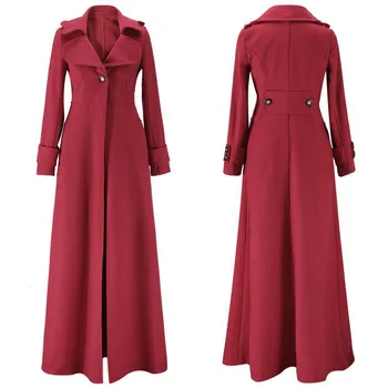 De grandes dimensões S-2XL Mulheres casaco Longo de Outono Inverno de Espessura de Manga Longa, uma Jaqueta, Cardigã Compridos Outwear 2021