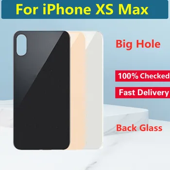 De volta do Vidro Para o iPhone XS Max Volta da caixa da Bateria Tampa Traseira Porta de Vidro Para o iPhone XS Máximo de Vidro Traseira de Substituição de Peças de Reparo