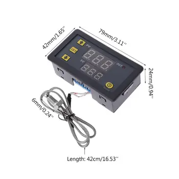 Digital Controlador de Temperatura -60degree 500 graus K-tipo M6 Sonda Termopar Sensor de Termostato Incorporado