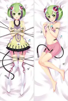 Dimensão W Personagens de anime sexy girl yurizaki mira jogar fronha de corpo Fronha