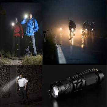 Diodo emissor de Luz de Bicicleta de 2000 Lumens 3 modos de Bicicleta Q5 LED de Ciclismo Luz Dianteira da Moto Luz da Lâmpada de Lanterna Impermeável Zoom Lanterna Usar 14500