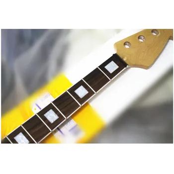 Disado 20 trastes maple baixo elétrico guitarra pescoço rosewwood braço de tinta brilhante personalizado guitarra acessórios peças