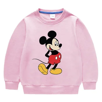 Disney Mickey Mouse Capuz de Impressão de desenhos animados de Meninas Bebê com Capuz em Moletom Roupas infantis Meninas Meninos 