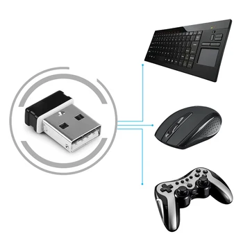 Dongle sem fios Receptor Unifying Adaptador USB Para Mouse, Teclado, Dispositivo de conexão Para MX MK710 MK520 MK330 MK270 MK220 Etc