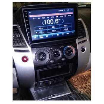 Duplo Din Fáscia para Mitsubishi Pajero Sport Triton L200 Rádio, DVD, Estéreo Painel de Traço de Montagem de Instalação de Kit de corte de