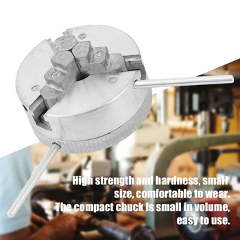 Durável Industrial de Fixação Diâmetro de 1,8 56mm Manual de Auto-Centramento Casa de Madeira Para Mini Torno de Três Mandíbula Mandril da Ferramenta de Poder