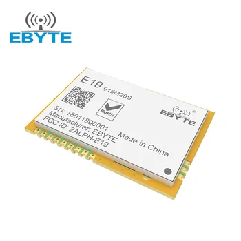 E19-915M20S LoRa 915MHz Transceptor sem Fio Módulo de Espectro (Spread spectrum) 20dBm de Longo Alcance 5km EBYTE Carimbo do Furo da Antena SPI Interface