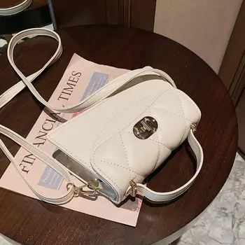 Elegante, Feminino Pequena sacola 2021 Moda Nova de Alta qualidade do Couro do PLUTÔNIO das Mulheres Designer de Bolsa de Bloqueio de Ombro Messenger Bag