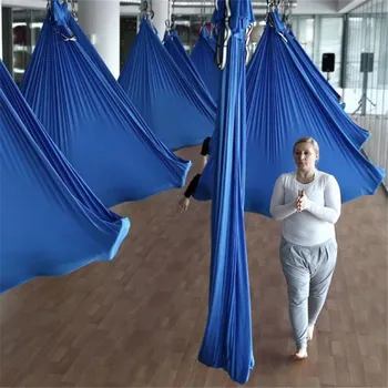 Elástico de 5 metros de 2018 Aérea Yoga Rede de Balanço mais Recente Multifunções Anti-gravidade Yoga cintos para treinamento em yoga Yoga para o sporting