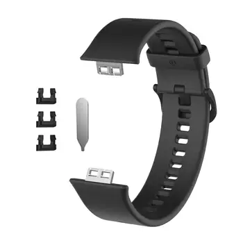Em Silicone macio Faixa de Relógio Para Huawei Ajuste do Relógio Pulseira de Relógio de Substituição Alça de Ajuste Sport tracker Pulseira Smartwatch pulseira