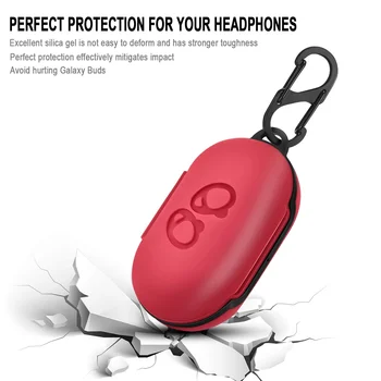 Estojo de TPU Completa Cobertura de Protecção com Chaveiro Para Samsung Galaxy Brotos de Brotos+ Plus sem Fio 2020 2019 Fones de ouvido Acessórios