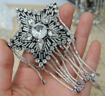 Estrelas contas penduradas strass pano de adesivos DIY broche de jóias ombro flor saco camisola de revestimento decorativo
