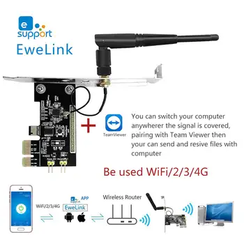 EweLink Mini Controle Remoto de um PC Ligar/DESLIGAR o Interruptor de Arranque Cartão Módulo de Relé de Reiniciar o Interruptor para o PCI-e da área de Trabalho