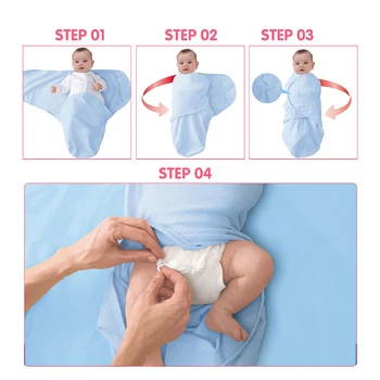 Faixas do recém-nascido saco de dormir de algodão, manta de moldar cobertores semelhante ao Swaddleme produtos do bebê de 9 cores, tamanho S e L