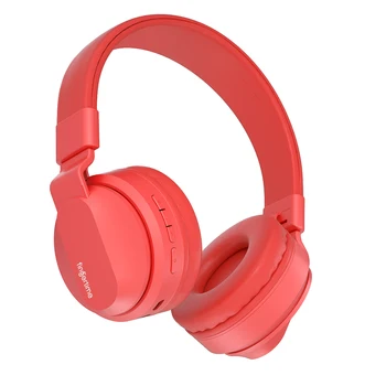Fingertime Bluetooth 5.0 Fones de ouvido com Cancelamento de Ruído Meninas Crianças Bonito Fone de ouvido Cartão do TF do Apoio Jack de 3,5 mm Microfone sem Fio, Fones de ouvido