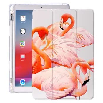 Flamingos Com Lápis Suporte Para iPad AR 3 10.5 Pro 11 2020 Ar 4 10.9 2018 9.7 6º 7º 8º Caso de Geração 10.2 2019 Mini 5