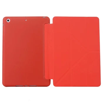 Flip Smart Cover Para o iPad Mini4 Ultra Slim Caso de Couro do PLUTÔNIO + Silicone de volta case para Apple ipad mini 4 tablet case Capa Para