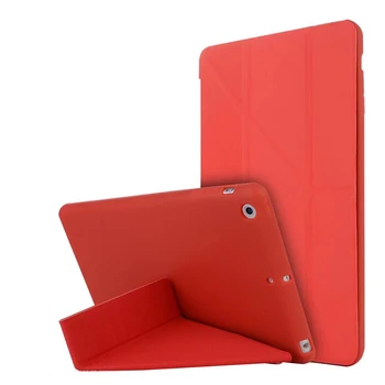 Flip Smart Cover Para o iPad Mini4 Ultra Slim Caso de Couro do PLUTÔNIO + Silicone de volta case para Apple ipad mini 4 tablet case Capa Para