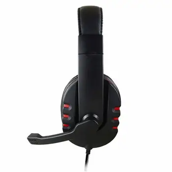 Fones de ouvido de 3,5 mm com Fio Fone de ouvido para Jogos Fones de ouvido de Música Para PS4 Play Station 4 Jogo de PC de bate-Papo computador Com Microfone