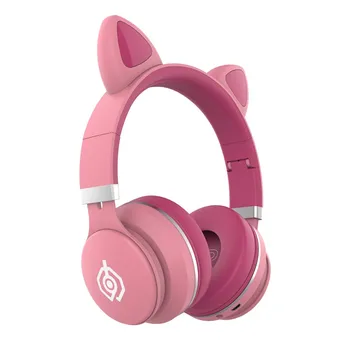 Fones de ouvido sem fio Frutas Coloridas de som hi-fi com o Gato de Ouvido Mic Tf-card, Bluetooth 5.0 Fone de ouvido Meninas gostam de linda Garota Presentes LED31