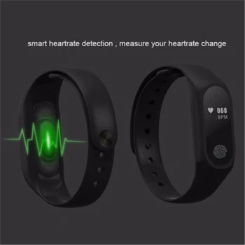 Frequência Cardíaca De Fitness Sono Tracker Bluetooth Silicone Inteligente Relógio Mulheres Homens Relógio De Pulseira Mi Banda Pulseira Impermeável