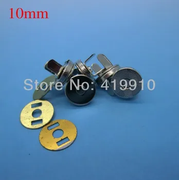 Frete grátis -50 Define Tom de Prata Botões Magnéticos Bolsa Snap Fechos/ Encerramento de Bolsa Bolsa 10mm M01370