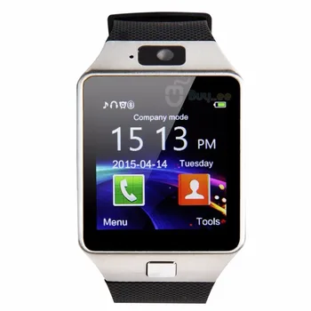 Frete grátis DZ09 Inteligente Assista o Bluetooth do Telefone do Relógio + Câmera do Cartão SIM Para o Android IOS Telefones com pacote de varejo