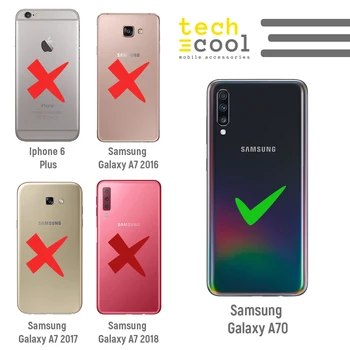 FunnyTech®capa de Silicone para Samsung Galaxy A70 l professores 